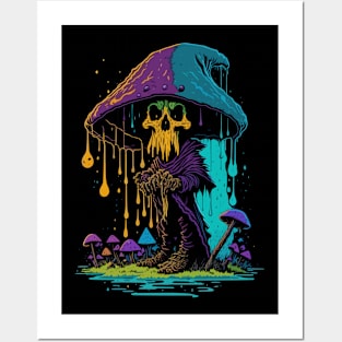 Trippy Grim Reaper Posters and Art